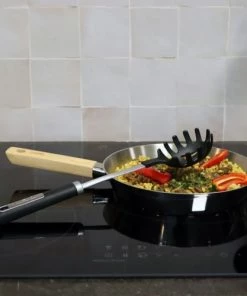 OGO Living Ustensiles De Cuisine Et De Pâtisserie Cuillère à Spaghetti En Nylon Et Inox 36 Cm -Poêles et wok Soldes cuillere a spaghetti en nylon et inox 36 cm 2