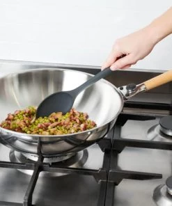 Mastrad Ustensiles De Cuisine Et De Pâtisserie Cuillère En Silicone Gris -Poêles et wok Soldes cuillere en silicone gris 2