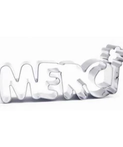 ScrapCooking Plats à Four Découpoir à Biscuits En Inox Merci