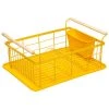 Five Simply Smart Ustensiles De Cuisine Et De Pâtisserie Égouttoir à Vaisselle Jaune Et Bois - 43x32x18.6cm -Poêles et wok Soldes egouttoir a vaisselle jaune et bois 43x32x18 6cm
