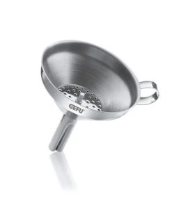 GEFU Ustensiles De Cuisine Et De Pâtisserie Entonnoir Pour Bocal à Conserve En Acier Inoxydable Argent 10,5cm