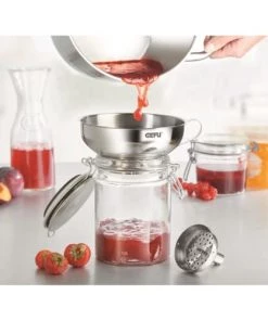 GEFU Ustensiles De Cuisine Et De Pâtisserie Entonnoir Pour Bocal à Conserve En Acier Inoxydable Argent 14cm -Poêles et wok Soldes entonnoir pour bocal a conserve en acier inoxydable argent 14cm 1