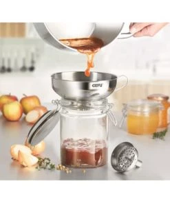 GEFU Ustensiles De Cuisine Et De Pâtisserie Entonnoir Pour Bocal à Conserve En Acier Inoxydable Argent 14cm -Poêles et wok Soldes entonnoir pour bocal a conserve en acier inoxydable argent 14cm 2