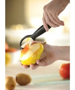 GEFU Ustensiles De Cuisine Et De Pâtisserie Éplucheur En Céramique à Lame Verticale En Céramique Argent -Poêles et wok Soldes eplucheur en ceramique a lame verticale en ceramique argent 1