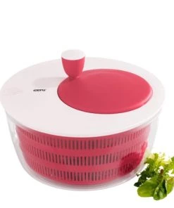 GEFU Ustensiles De Cuisine Et De Pâtisserie Essoreuse à Salade En Plastique Rouge