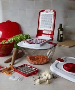 Menastyl Ustensiles De Cuisine Et De Pâtisserie Essoreuse à Salade Multifonction Et Râpe à Légumes -Poêles et wok Soldes essoreuse a salade multifonction et rape a legumes 3