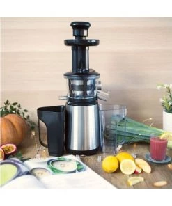 Livoo Ustensiles De Cuisine Et De Pâtisserie Extracteur De Jus Vertical En Acier Inoxydable Gris -Poêles et wok Soldes extracteur de jus vertical en acier inoxydable gris 2