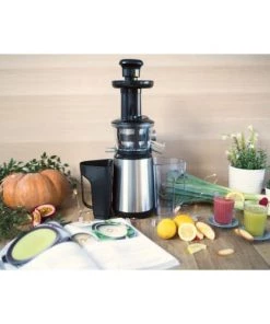 Livoo Ustensiles De Cuisine Et De Pâtisserie Extracteur De Jus Vertical En Acier Inoxydable Gris -Poêles et wok Soldes extracteur de jus vertical en acier inoxydable gris 3