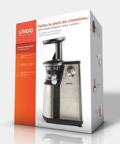 Livoo Ustensiles De Cuisine Et De Pâtisserie Extracteur De Jus Vertical En Acier Inoxydable Gris -Poêles et wok Soldes extracteur de jus vertical en acier inoxydable gris 4