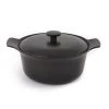 BergHoff Casseroles Faitout Avec Couvercle Fonte De Fer Noir 24 Cm - Ron -Poêles et wok Soldes faitout avec couvercle fonte de fer noir 24 cm ron