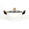 Livoo Casseroles Faitout Wood Line En Aluminium Blanc 2 Livoo Casseroles Faitout Wood Line En Aluminium Blanc -Poêles et wok Soldes faitout wood line en aluminium blanc