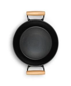 Livoo Casseroles Faitout Wood Line En Aluminium Blanc -Poêles et wok Soldes faitout wood line en aluminium blanc 4