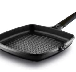 Castey Poêles Et Wok Grill 22x22cm Antiadhésif, Fonte D’alu, Manche Amovible, Tous Feux -Poêles et wok Soldes grill 22x22cm antiadhesif fonte d alu manche amovible tous feux 3