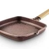 Castey Poêles Et Wok Grill 27cm Antiadhésif, Fonte D’aluminium, Manche Amovible, Tous Feux -Poêles et wok Soldes grill 27cm antiadhesif fonte d aluminium manche amovible tous feux
