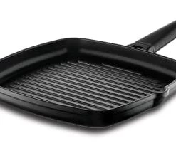 Castey Poêles Et Wok Grill 27x27cm Antiadhésif, Fonte D'alu, Manche Amovible, Non Induction -Poêles et wok Soldes grill 27x27cm antiadhesif fonte d alu manche amovible non induction 15