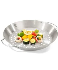 GEFU Poêles Et Wok Grill De Poulet Et Wok De Légumes En Acier Inoxydable Argent