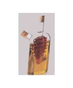 Five Simply Smart Ustensiles De Cuisine Et De Pâtisserie Huilier Vinaigrier 2-en-1 Transparent En Verre Bouchons Liège Raisin - -Poêles et wok Soldes huilier vinaigrier 2 en 1 transparent en verre bouchons liege raisin 2