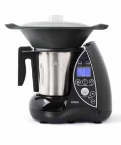 Ustensiles De Cuisine Et De Pâtisserie Livoo Robot Culinaire Chauffant En Acier Inoxydable Noir