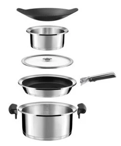 Cuisinox Lot 2 Casseroles Ø 16/20cm + 1 Poignée En Acier Inoxydable 12 Cuisinox Lot 2 Casseroles Ø 16/20cm + 1 Poignée En Acier Inoxydable -Poêles et wok Soldes lot 2 casseroles oe 16 20cm 1 poignee en acier inoxydable 4