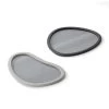 Umbra Ustensiles De Cuisine Et De Pâtisserie Lot De 2 plateaux De Service Gris Et Noir, 48x40cm -Poêles et wok Soldes lot de 2 plateaux de service gris et noir 48x40cm