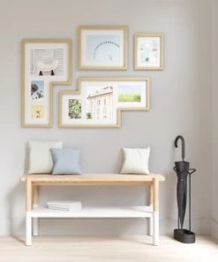 Umbra Ustensiles De Cuisine Et De Pâtisserie Lot De 2 plateaux De Service Gris Et Noir, 48x40cm -Poêles et wok Soldes lot de 2 plateaux de service gris et noir 48x40cm 4