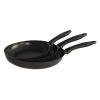 Kitchen Move Poêles Et Wok Lot De 3 Poêles à Frire Induction Noir Ø20/24/28 CM -Poêles et wok Soldes lot de 3 poeles a frire induction noir oe20 24 28 cm