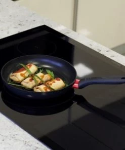 Kitchen Move Poêles Et Wok Lot De 3 Poêles à Frire Induction Noir Ø20/24/28 CM -Poêles et wok Soldes lot de 3 poeles a frire induction noir oe20 24 28 cm 5