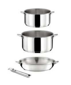 Cuisinox Lots 4 Pièces : Casseroles, Poêle Et Poignée