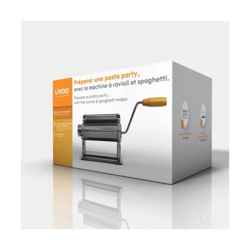 Livoo Ustensiles De Cuisine Et De Pâtisserie Machine à Ravioli Et Spaghetti En Acier Inoxydable Gris 7 Livoo Ustensiles De Cuisine Et De Pâtisserie Machine à Ravioli Et Spaghetti En Acier Inoxydable Gris – Image 5