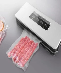 Kitchen Move Ustensiles De Cuisine Et De Pâtisserie Machine Sous Vide Alimentaire Acier Inoxydable Gris 150W -Poêles et wok Soldes machine sous vide alimentaire acier inoxydable gris 150w 3