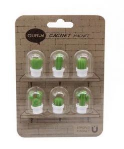 Qualy Design Ustensiles De Cuisine Et De Pâtisserie Magnets Cactus - Lot De 6 -Poêles et wok Soldes magnets cactus lot de 6 3