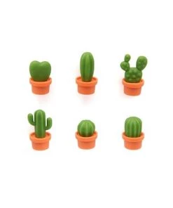 Qualy Design Ustensiles De Cuisine Et De Pâtisserie Magnets Cactus Plastique Orange