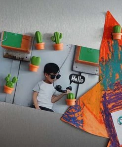 Qualy Design Ustensiles De Cuisine Et De Pâtisserie Magnets Cactus Plastique Orange -Poêles et wok Soldes magnets cactus plastique orange 3