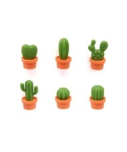 Qualy Design Ustensiles De Cuisine Et De Pâtisserie Magnets Cactus Plastique Orange -Poêles et wok Soldes magnets cactus plastique orange 5