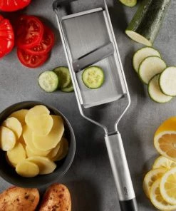 GEFU Ustensiles De Cuisine Et De Pâtisserie Mandoline à Légumes Et Pommes De Terre En Acier Inoxydable Argent -Poêles et wok Soldes mandoline a legumes et pommes de terre en acier inoxydable argent 1