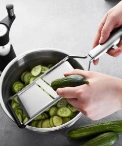 GEFU Ustensiles De Cuisine Et De Pâtisserie Mandoline à Légumes Et Pommes De Terre En Acier Inoxydable Argent -Poêles et wok Soldes mandoline a legumes et pommes de terre en acier inoxydable argent 2