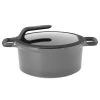BergHoff Casseroles Marmite Avec Couvercle Anti-chaleur Gris 28 Cm - Gem -Poêles et wok Soldes marmite avec couvercle anti chaleur gris 28 cm gem