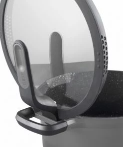 BergHoff Casseroles Marmite Avec Couvercle Anti-chaleur Gris 28 Cm - Gem -Poêles et wok Soldes marmite avec couvercle anti chaleur gris 28 cm gem 3