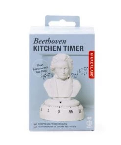 Kikkerland Ustensiles De Cuisine Et De Pâtisserie Minuteur De Cuisine Beethoven Plastique Blanc -Poêles et wok Soldes minuteur de cuisine beethoven plastique blanc 3