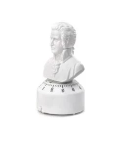 Kikkerland Ustensiles De Cuisine Et De Pâtisserie Minuteur De Cuisine Mozart Plastique Blanc -Poêles et wok Soldes minuteur de cuisine mozart plastique blanc 3