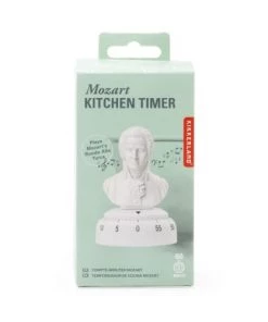 Kikkerland Ustensiles De Cuisine Et De Pâtisserie Minuteur De Cuisine Mozart Plastique Blanc -Poêles et wok Soldes minuteur de cuisine mozart plastique blanc 4