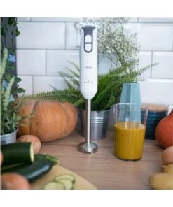 Livoo Ustensiles De Cuisine Et De Pâtisserie Mixeur Plongeant En Acier Inoxydable Blanc -Poêles et wok Soldes mixeur plongeant en acier inoxydable blanc 2