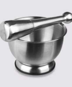 Five Simply Smart Ustensiles De Cuisine Et De Pâtisserie Mortier Et Pilon En Acier Inoxydable -Poêles et wok Soldes mortier et pilon en acier inoxydable 2