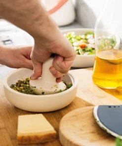 BergHoff Ustensiles De Cuisine Et De Pâtisserie Mortier Et Pilon En Céramique Large -Poêles et wok Soldes mortier et pilon en ceramique large 2