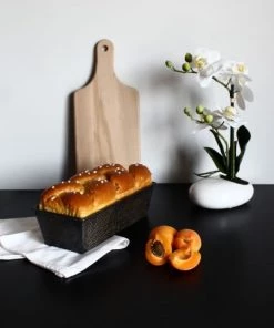 Menastyl Plats à Four Moule à Brioche Ou Pain Perforé En Acier Carbone 26 X 12 Cm -Poêles et wok Soldes moule a brioche ou pain perfore en acier carbone 26 x 12 cm 5