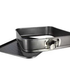 Menastyl Plats à Four Moule à Charnière Carré En Acier Carbone 26 X 26 Cm -Poêles et wok Soldes moule a charniere carre en acier carbone 26 x 26 cm 2