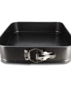 Menastyl Plats à Four Moule à Charnière Carré En Acier Carbone 26 X 26 Cm -Poêles et wok Soldes moule a charniere carre en acier carbone 26 x 26 cm 5