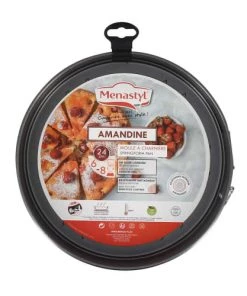 Menastyl Plats à Four Moule à Charnière En Acier Carbone 24 Cm -Poêles et wok Soldes moule a charniere en acier carbone 24 cm 1