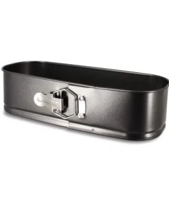 Menastyl Plats à Four Moule à Charnière Rectangulaire En Acier Carbone 31 X 12 Cm