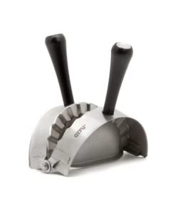 GEFU Ustensiles De Cuisine Et De Pâtisserie Moule à Raviolis Articulé Rond En Acier Inoxydable Argent